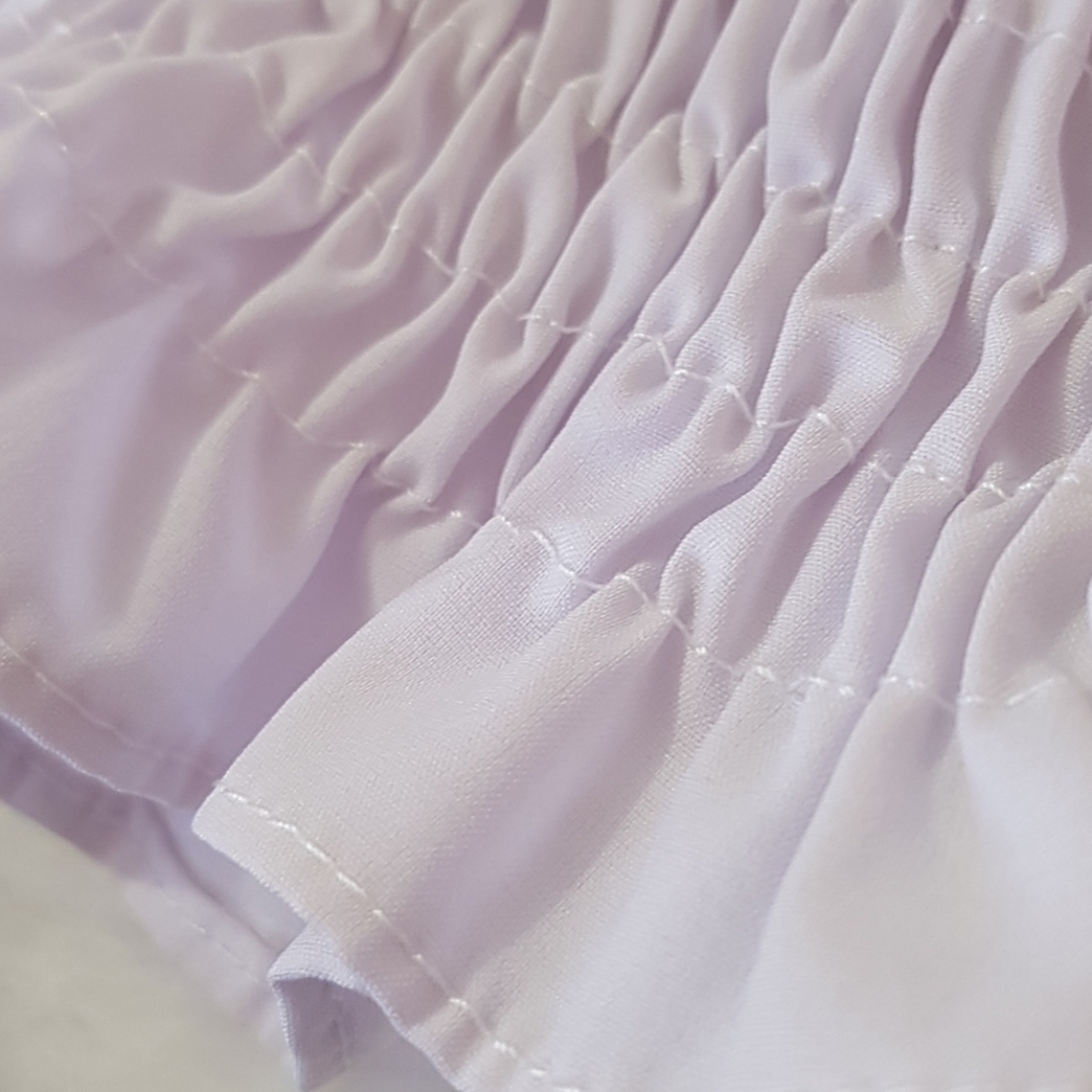 ๐ฆSOLD๐ฆ OFF WHITE SMOCK CROP TOP - Picture 6 of 6